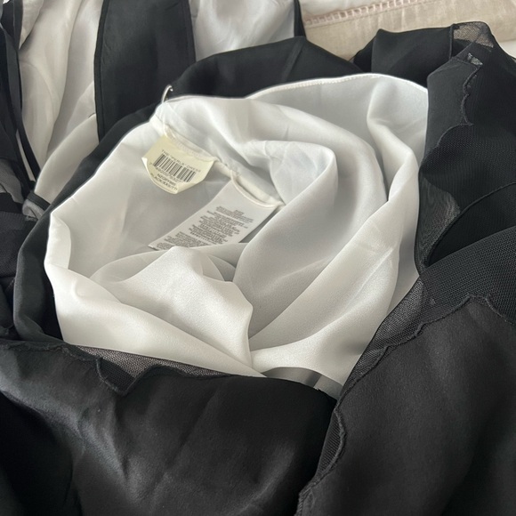 BCBGMaxAzria Runway Perla Blocked Design Silk Dress - Picture 6 of 14